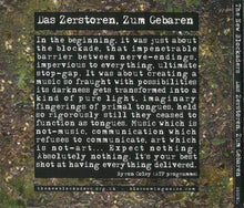 Load image into Gallery viewer, New Blockaders, The : Das Zerstoren, Zum Gebaren (Album)
