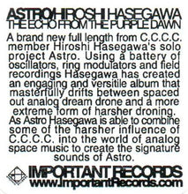 Load image into Gallery viewer, Astro / Hiroshi Hasegawa : The Echo From The Purple Dawn (Album)
