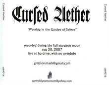 Load image into Gallery viewer, Cursed Aether : Worship In The Garden Of Selene (Limited Edition)
