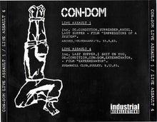 Load image into Gallery viewer, Con-Dom : Live Assault 1 / Live Assault 4 (Reissue)
