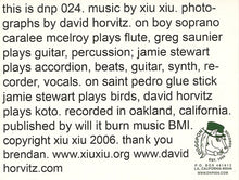 Load image into Gallery viewer, Xiu Xiu : Xiu Xiu / David Horvitz (7",Picture Disc,Limited Edition,33 ⅓ RPM)
